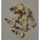 CLAVIJA TIMPLE NIQUEL PALOMILLA BLANCA