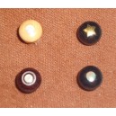 EBANO E7 BOLSA 6 PIVOTES DE MADERA ESTRELLA DORADA