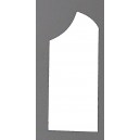 CLASICA ADHESIVO CON FORMA 7x17 BLANCO