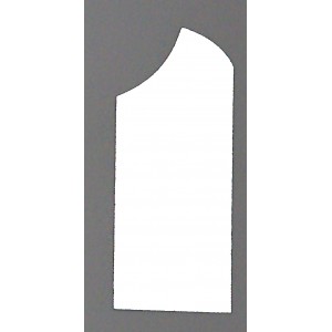 CLASICA ADHESIVO CON FORMA 7x17 BLANCO