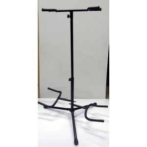 SOPORTE 2 GUITARRAS NEGRO GS100