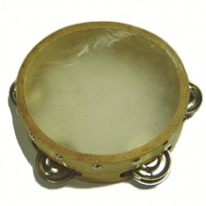 PANDERETA PK PIEL 2SN.2HL.25CM