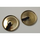 PAR CHIN-CHINAS PLATEADAS LATON