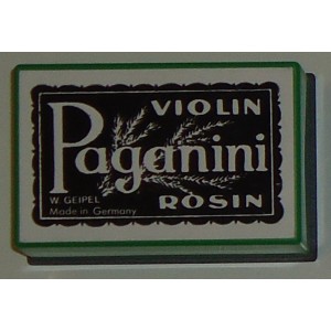 COLOFONIA VIOLIN PAGANINI 74 RECTANGULAR GAMUZA
