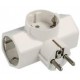 Adaptador de red 3 tomas  Schuko