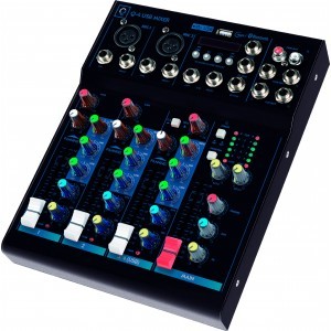 Mesa de mezclas de 4 canales (2 Mono + 1 Estéreo) Q4