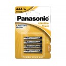 PILA ALCALINA PANASONIC LR03 X4