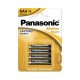 PILA ALCALINA PANASONIC LR03 X4