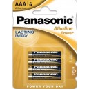 pila AAA  panasonic alkalina ( 4 pilas blister)
