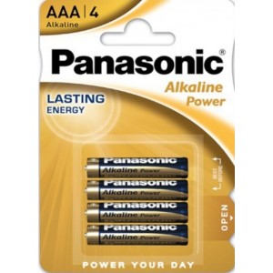 pila AAA  panasonic alkalina ( 4 pilas blister)