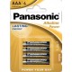 pila AAA  panasonic alkalina ( 4 pilas blister)